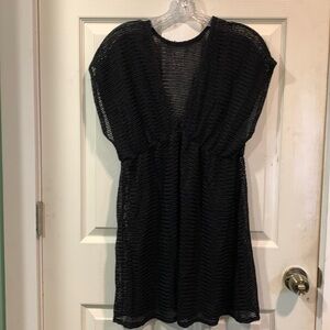 Sea Level Sustainable Style Mesh Cover-Up Caftan, size Medium